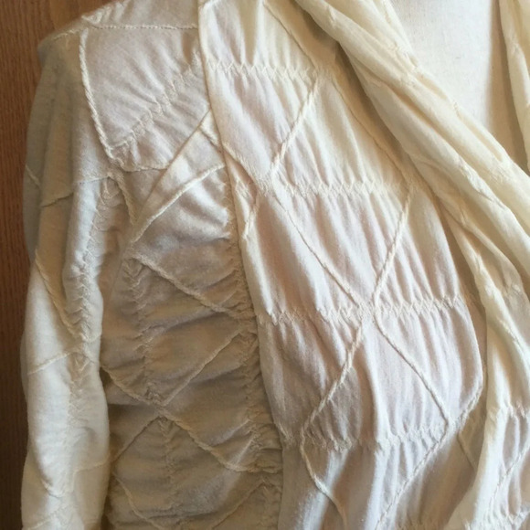 Silence + Noise Cream Cocoon Style Cardigan - Picture 3 of 4